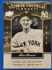Herb Pennock #448 Baseball Cards 2008 Upper Deck Yankee Stadium Legacy 1920's Prices