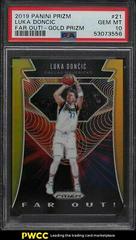 Luka Doncic [Gold Prizm] Basketball Cards 2019 Panini Prizm Far Out Prices