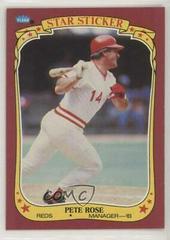 Pete Rose Baseball Cards 1986 Fleer Star Stickers Prices