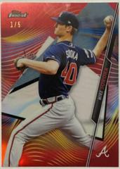 Mike Soroka [Red Refractor] #114 Baseball Cards 2020 Topps Finest Prices