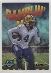 John Emery [Lava] Football Cards 2022 Bowman Chrome University Ramblin Man Prices