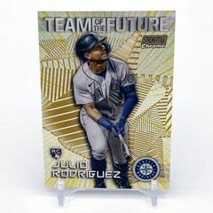 Julio Rodriguez [Gold] Baseball Cards 2022 Stadium Club Chrome Team of the Future Prices