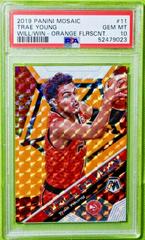 Trae Young [Orange Fluorescent] #11 Basketball Cards 2019 Panini Mosaic Will to Win Prices