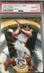 Jim Thome [Platinum Gold] #47 Baseball Cards 1997 Pinnacle Totally Certified Prices