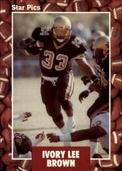 Ivory Lee Brown Football Cards 1991 Star Pics Prices
