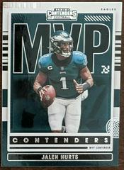 Jalen Hurts Football Cards 2021 Panini MVP Contenders Prices