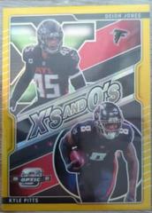 Deion Jones, Kyle Pitts [Gold] #XO-23 Football Cards 2021 Panini Contenders Optic Xs and Os Prices