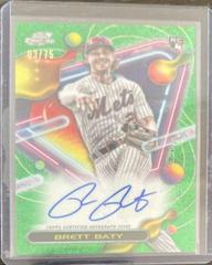 Brett Baty [Green Space Dust] Baseball Cards 2023 Topps Cosmic Chrome Autographs Prices