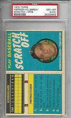 Harmon Killebrew Baseball Cards 1970 Topps Scratch Offs Prices