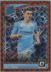Phil Foden [Optic Red Velocity] Soccer Cards 2018 Panini Donruss Prices