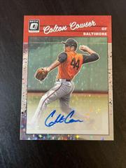 Colton Cowser [Teal Velocity] Baseball Cards 2023 Panini Donruss Optic Retro 1990 Signatures Prices
