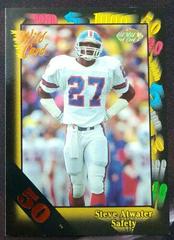 Steve Atwater [50 Stripe] Football Cards 1991 Wild Card Prices