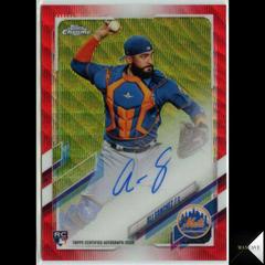 Ali Sanchez [Red Wave Refractor] #RA-ALS Baseball Cards 2021 Topps Chrome Rookie Autographs Prices