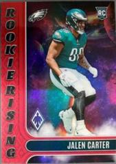 Jalen Carter [Red] #RIS-7 Football Cards 2023 Panini Phoenix Rookie Rising Prices