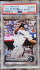 Julio Rodriguez [Error] #M-JULY Baseball Cards 2022 Topps Now Card of the Month Prices