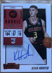 Kevin Huerter [Facing Forward Autograph] Basketball Cards 2018 Panini Contenders Prices
