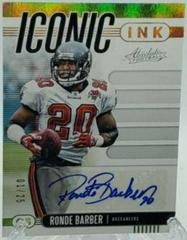 Ronde Barber #II-RB Football Cards 2019 Panini Absolute Iconic Ink Prices