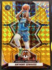 Anthony Edwards [Gold] Basketball Cards 2021 Panini Mosaic Prices