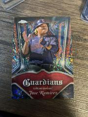 Jose Ramirez [Candy Apple Red Speckle] Baseball Cards 2022 Topps Chrome Pinstriped Prices