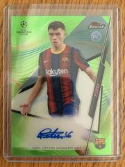 Pedri [Neon Green Refractor] Soccer Cards 2020 Topps Finest UEFA Champions League Autographs Prices