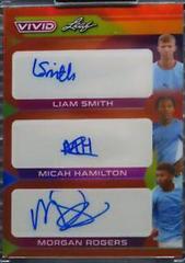 Liam Smith , Micah Hamilton , Morgan Rogers [Orange] Soccer Cards 2022 Leaf Vivid Triple Autographs Prices