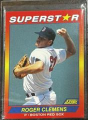 Roger Clemens #74 Baseball Cards 1992 Score Superstars Prices