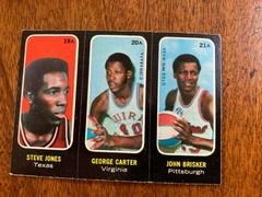 Jones 19A, Carter 20A, Brisker 21A Basketball Cards 1971 Topps Stickers Prices