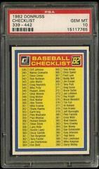 Checklist 339-442 Baseball Cards 1982 Donruss Prices