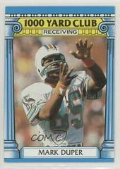 Mark Duper #9 Football Cards 1987 Topps 1000 Yard Club Prices