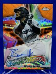 Bryan De La Cruz [Orange] Baseball Cards 2022 Topps Chrome Logofractor Future Stars Autographs Prices