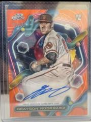 Grayson Rodriguez [Orange Galactic] #CCA-GR Baseball Cards 2023 Topps Cosmic Chrome Autographs Prices