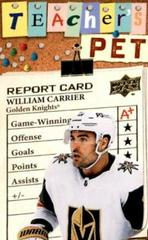 William Carrier [Gold] Hockey Cards 2023 Upper Deck Teachers Pet Prices