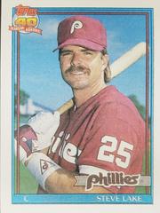 Steve Lake #661 Baseball Cards 1991 Topps Prices