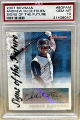 Andrew McCutcheon [autograph] #SOF-AM Baseball Cards 2007 Bowman Signs of the Future Prices