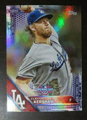 Clayton Kershaw [Purple Foil] #OD-100 Baseball Cards 2016 Topps Opening Day Prices