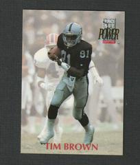 Tim Brown #276 Football Cards 1992 Pro Set Power Prices