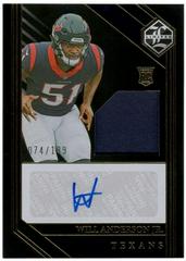 Will Anderson Jr. [Rookie Patch Autograph] #140 Football Cards 2023 Panini Limited Prices