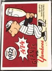 1922 Giants, Yan [Heinie Groh] Baseball Cards 1970 Fleer World Series Blue Back Prices