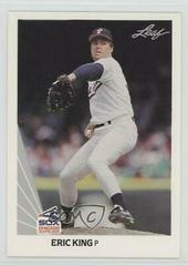 Eric King #43 Baseball Cards 1990 Leaf Prices