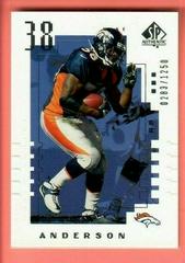 Mike Anderson #164 Football Cards 2000 SP Authentic Prices