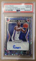 Charles Bassey Basketball Cards 2021 Panini Prizm Fast Break Rookie Autographs Prices
