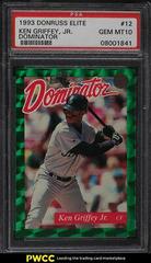 Ken Griffey Jr. Baseball Cards 1993 Panini Donruss Elite Dominator Prices