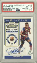 Neymar Jr [Autograph] Soccer Cards 2019 Panini Chronicles Contenders Historic Ticket Prices