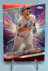Pete Alonso [Red Refractor] Baseball Cards 2024 Topps Stars of MLB Chrome Prices