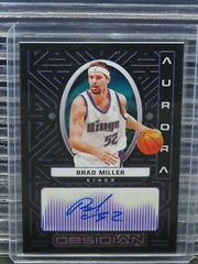 Brad Miller [Purple] Basketball Cards 2021 Panini Obsidian Aurora Autographs Prices