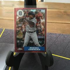 Miguel Cabrera [Red] #87BC-3 Baseball Cards 2022 Topps Chrome 1987 Prices