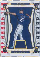 Evan Carter [Gold] #17 Baseball Cards 2023 Panini National Treasures Red White and Blue Prices