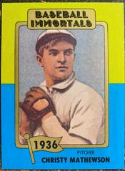 Christy Mathewson #4 Baseball Cards 1980 Baseball Immortals Prices