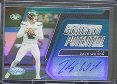 Zach Wilson [Blue] #CPS-ZW Football Cards 2022 Panini Certified Potential Signatures Prices
