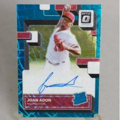 Joan Adon [Teal Velocity] Baseball Cards 2022 Panini Donruss Optic Rated Rookie Signatures Prices